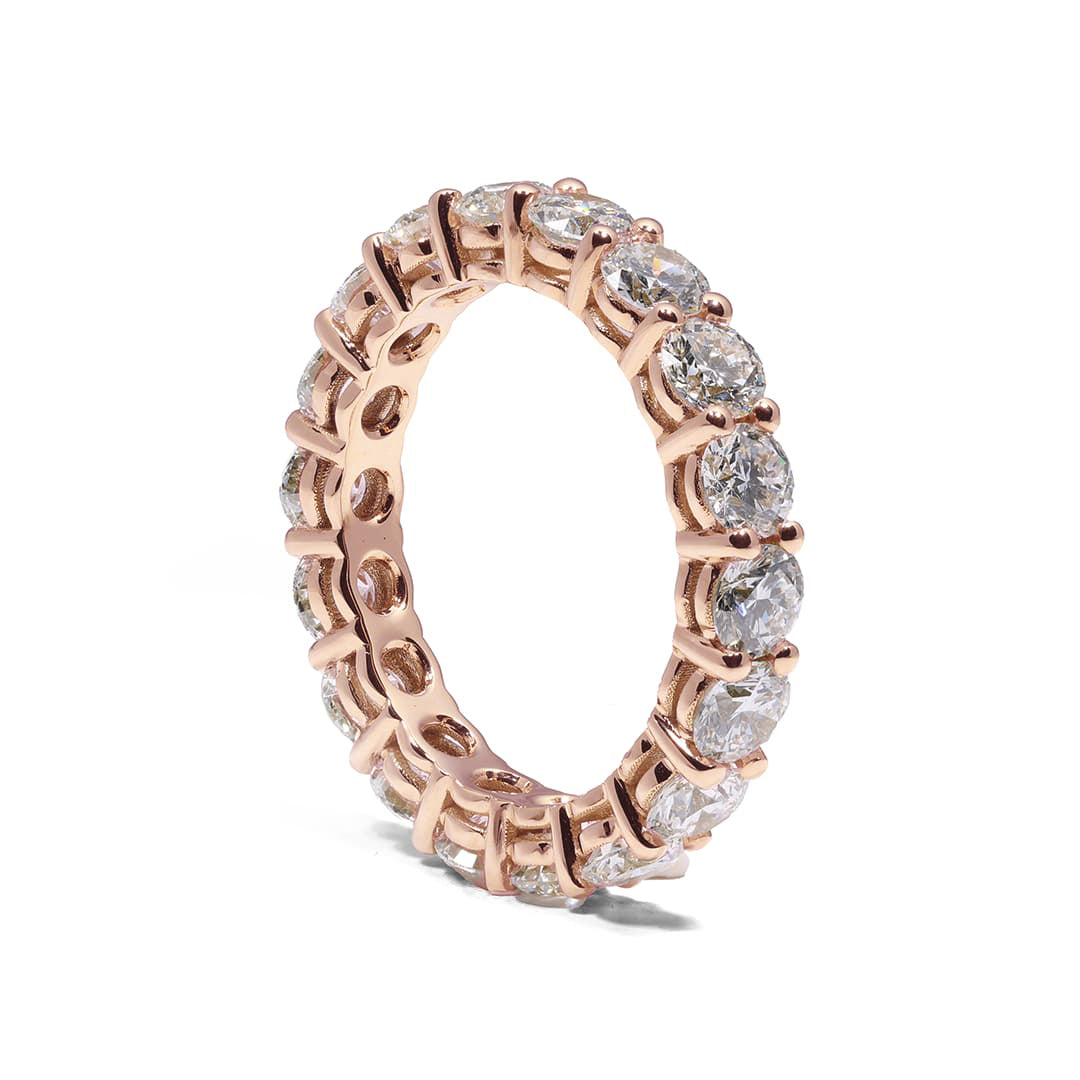 Bague Eternity - Or rose 18k - diamant éthique - Loyale Paris