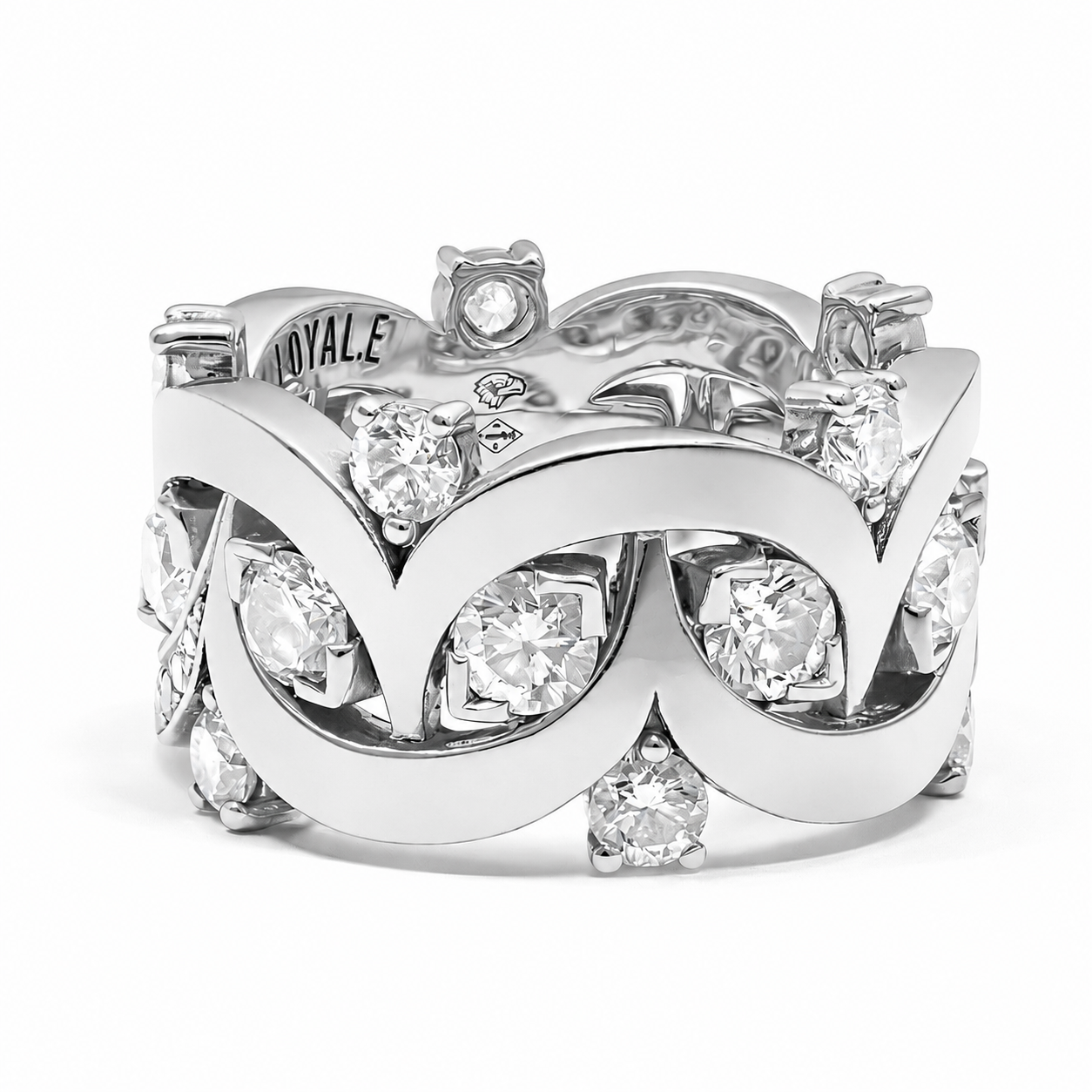 Bague Etoiles Filantes - Or Blanc 18k - diamant éthique - Loyal.e Paris