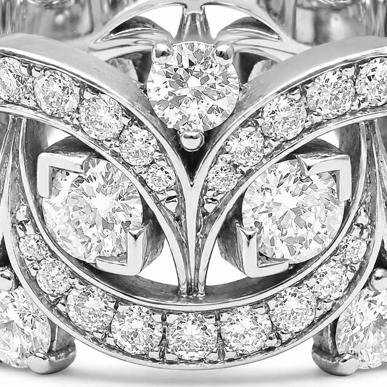 Bague Etoiles Filantes - Or Blanc 18k - diamant éthique - Loyal.e Paris