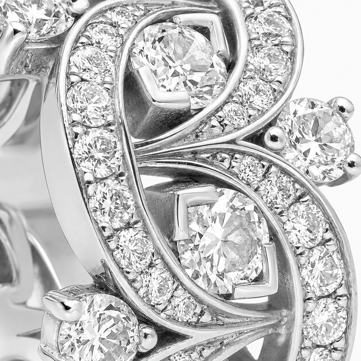 Bague Etoiles Filantes - Or Blanc 18k - diamant éthique - Loyal.e Paris