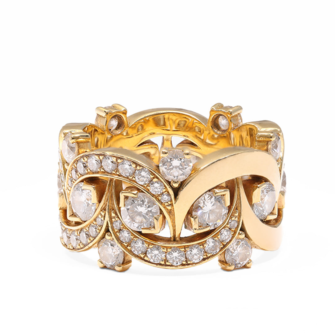 Bague Étoiles Filantes - Or jaune 18k - diamant éthique - Loyale Paris - 2