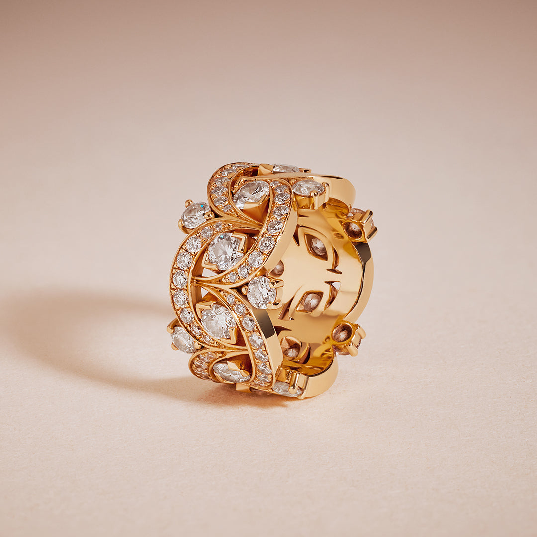 Bague Etoiles Filantes - Or Blanc 18k - diamant éthique - Loyal.e Paris