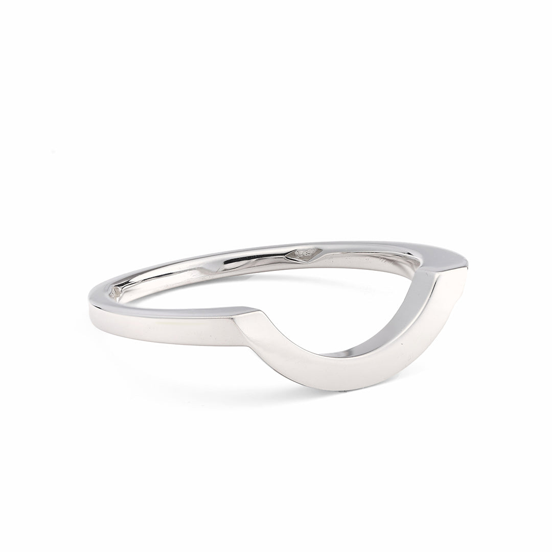Bague Intrépide grand arc - Or blanc 18k - joaillerie France - Loyale Paris - 1