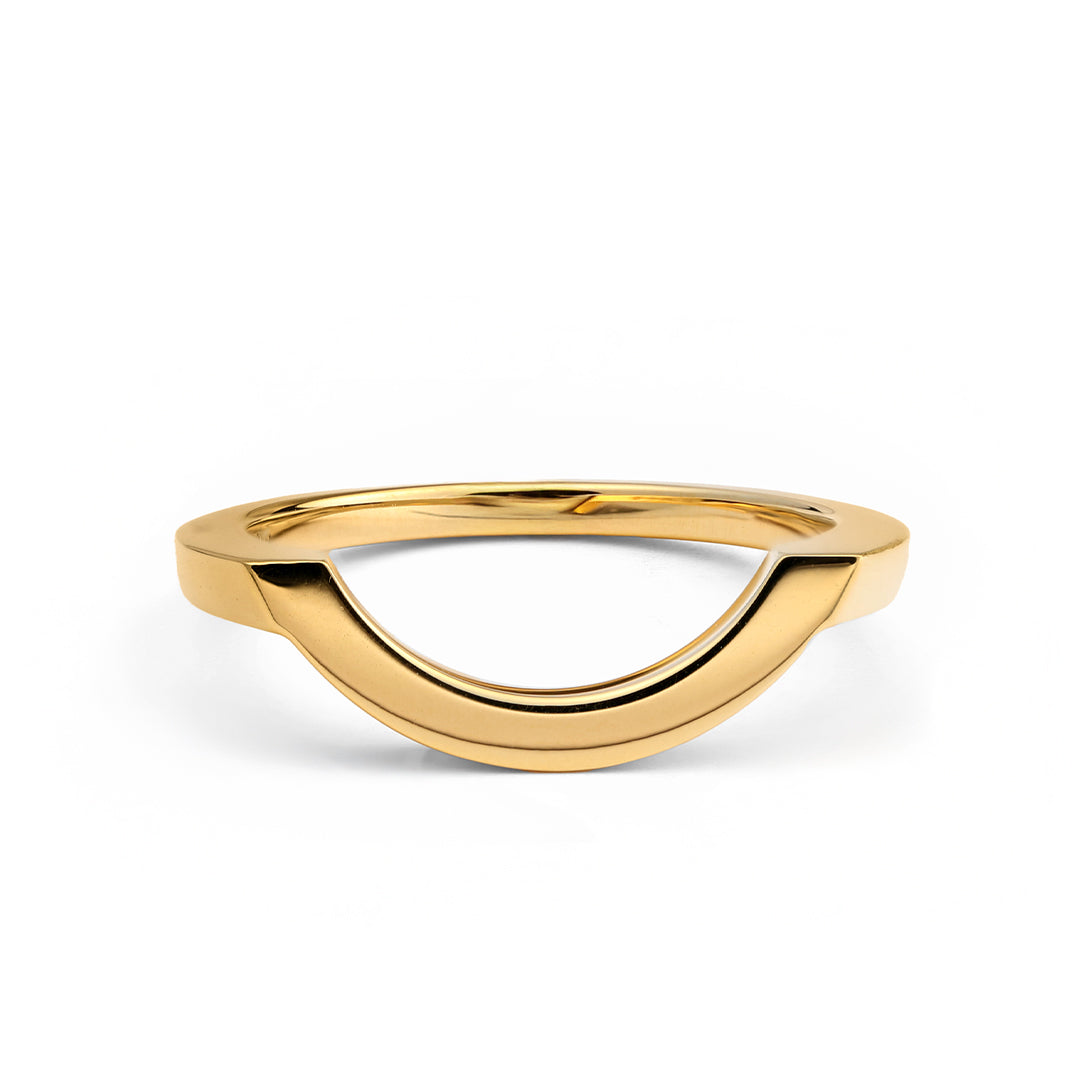 Bague Intrépide grand arc - Or jaune 18k - joaillerie France - Loyale Paris - 1