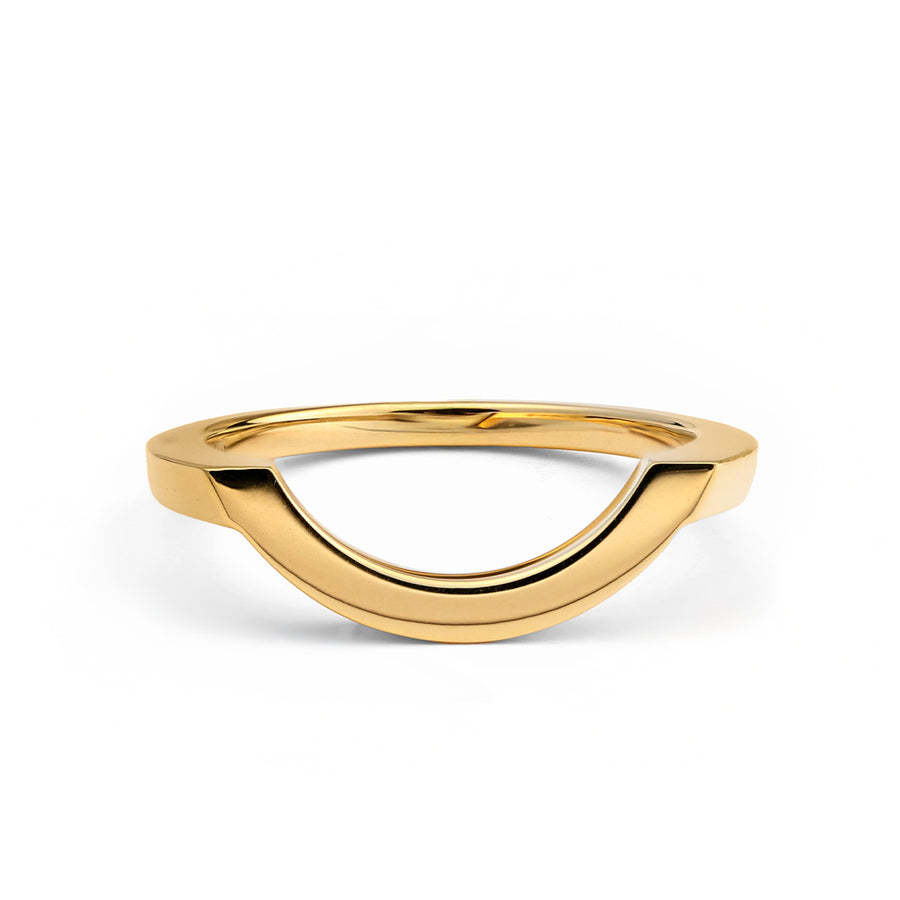 Bague Intrépide grand arc - Or jaune 18k - joaillerie France - Loyale Paris - 1