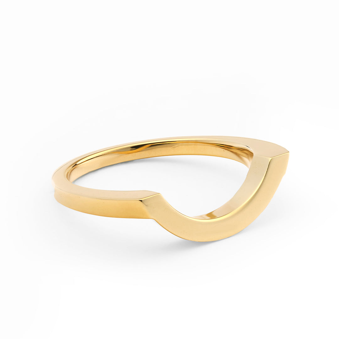 Bague Intrépide grand arc - Or jaune 18k - joaillerie France - Loyale Paris - 1