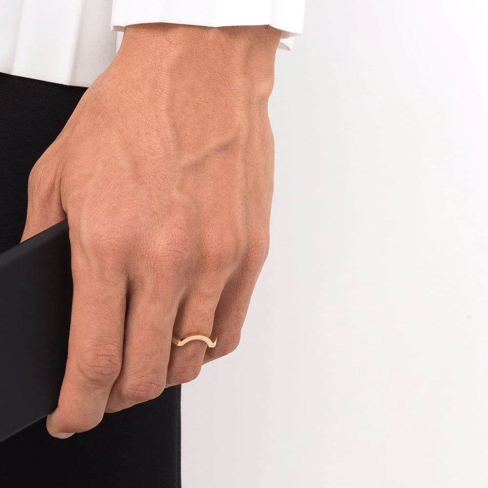 Bague Intrépide grand arc - Or jaune 18k - joaillerie France - Loyale Paris - 1