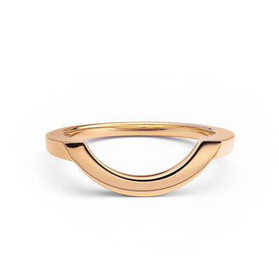 Bague Intrépide grand arc - Or rose 18k - joaillerie France - Loyale Paris - 1