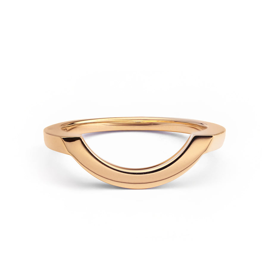 Bague Intrépide grand arc - Or rose 18k - joaillerie France - Loyale Paris - 1