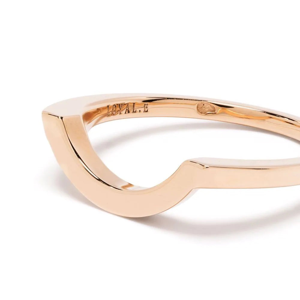 Bague Intrépide grand arc - Or rose 18k - joaillerie France - Loyale Paris - 1