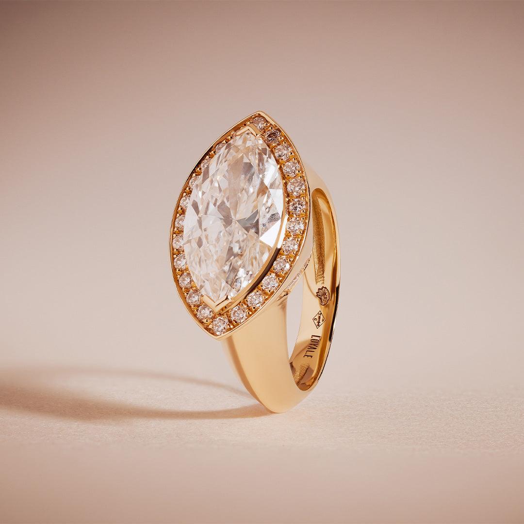 Bague La Marquise - Or jaune 18k - diamant éthique - Loyale Paris