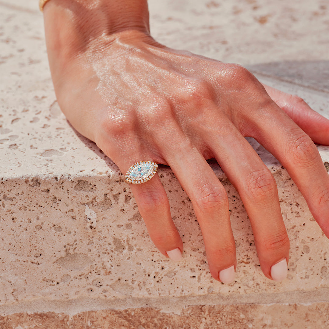 Bague La Marquise - Or jaune 18k - diamant éthique - Loyale Paris - 11