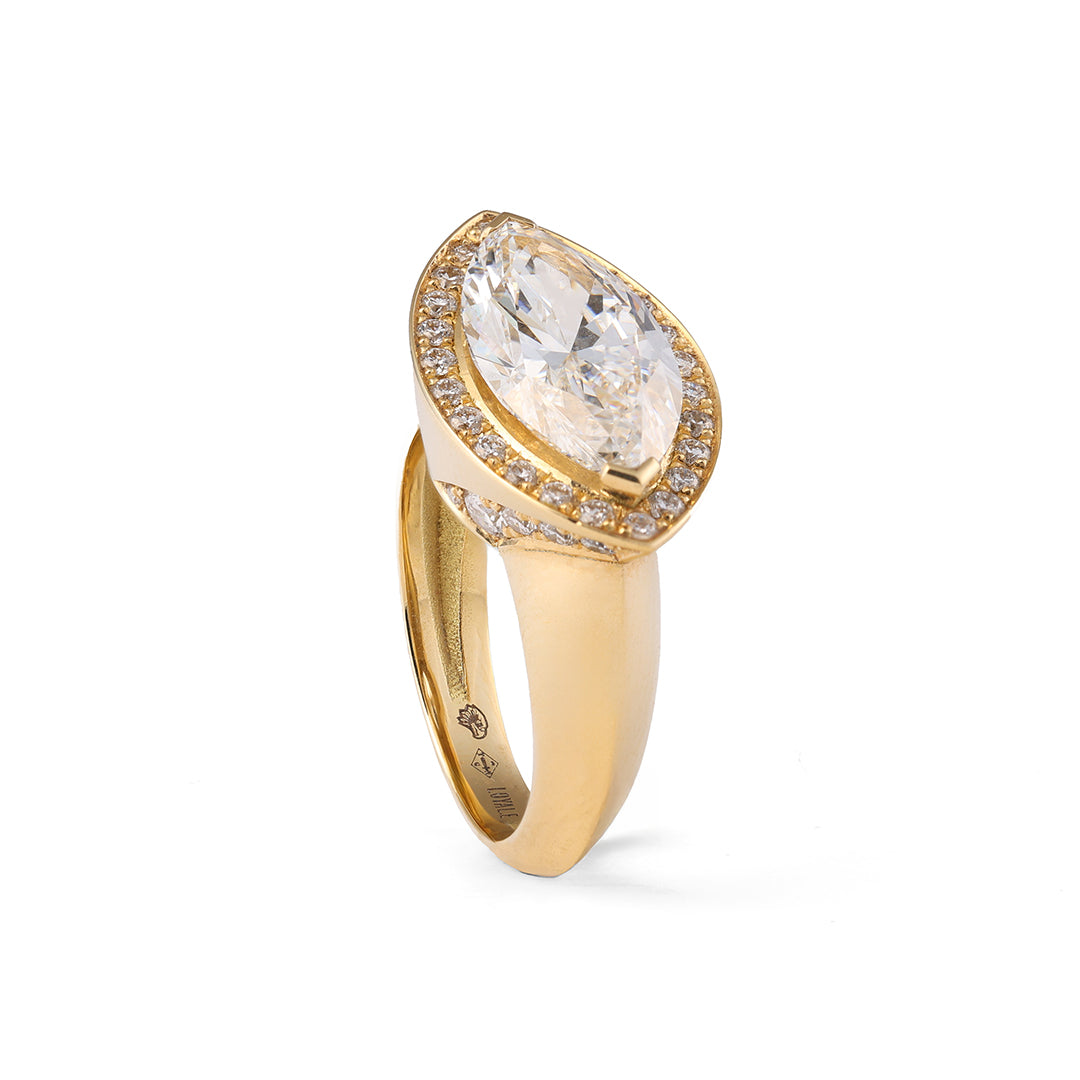 Bague La Marquise - Or jaune 18k - diamant éthique - Loyale Paris
