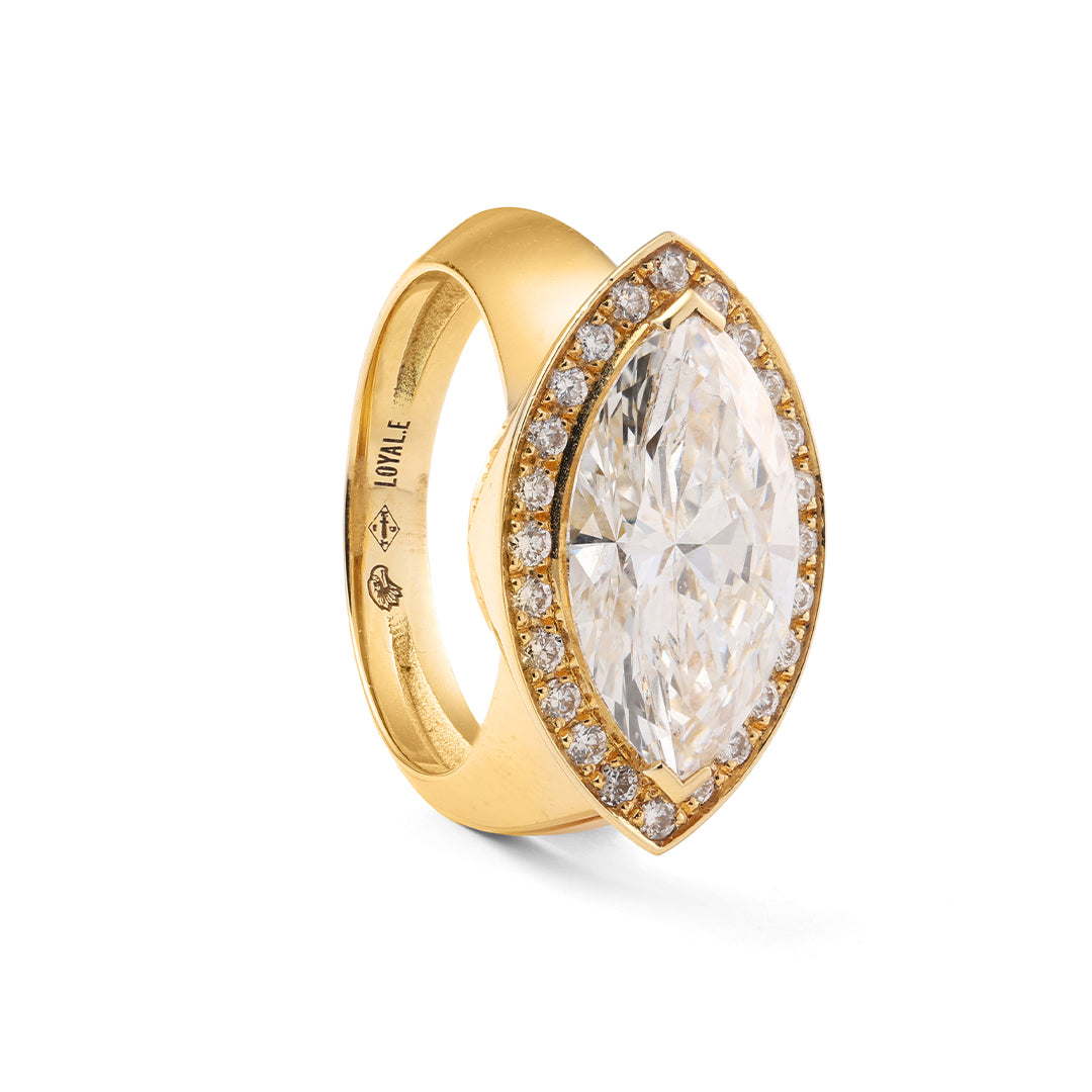 Bague La Marquise - Or jaune 18k - diamant éthique - Loyale Paris