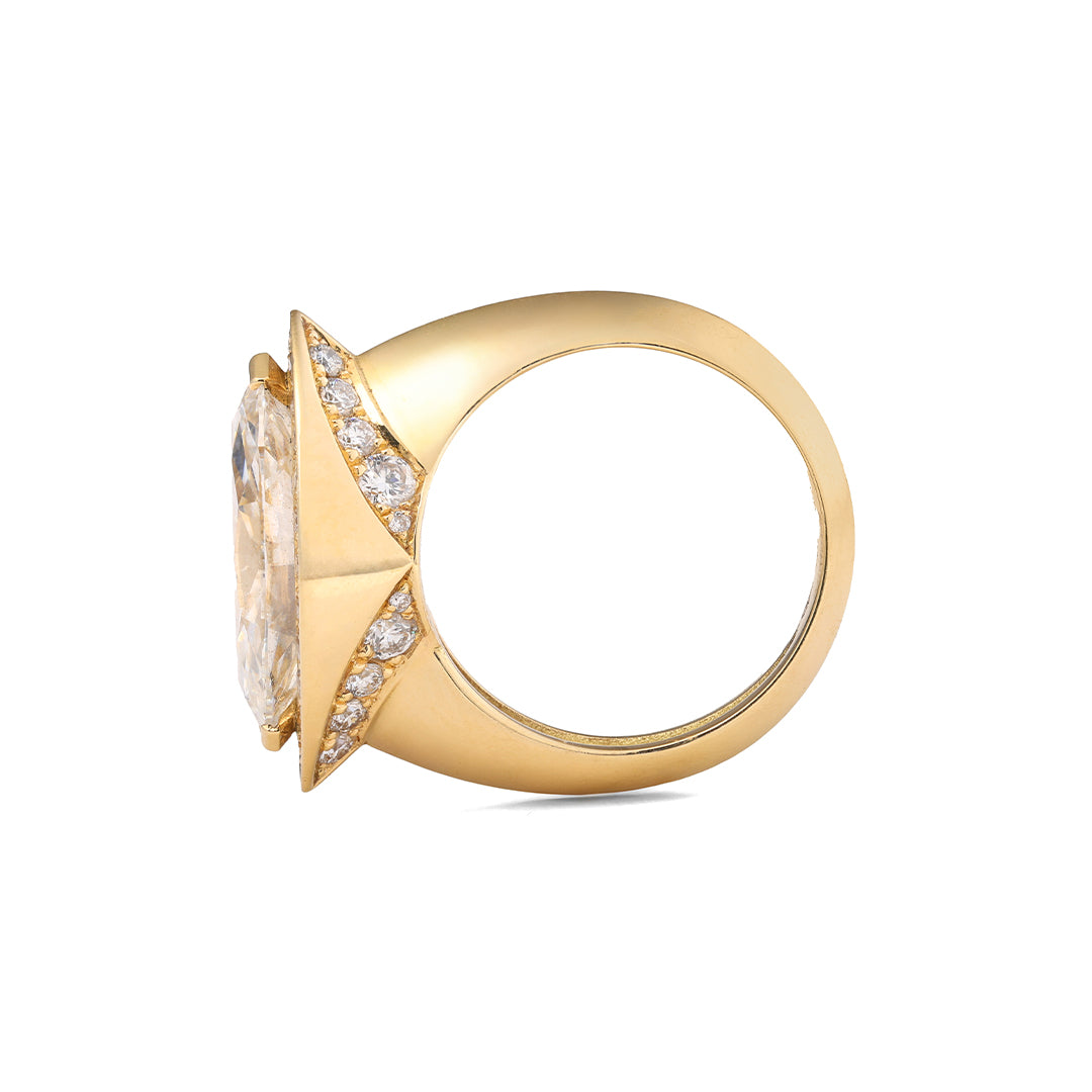 Bague La Marquise - Or jaune 18k - diamant éthique - Loyale Paris