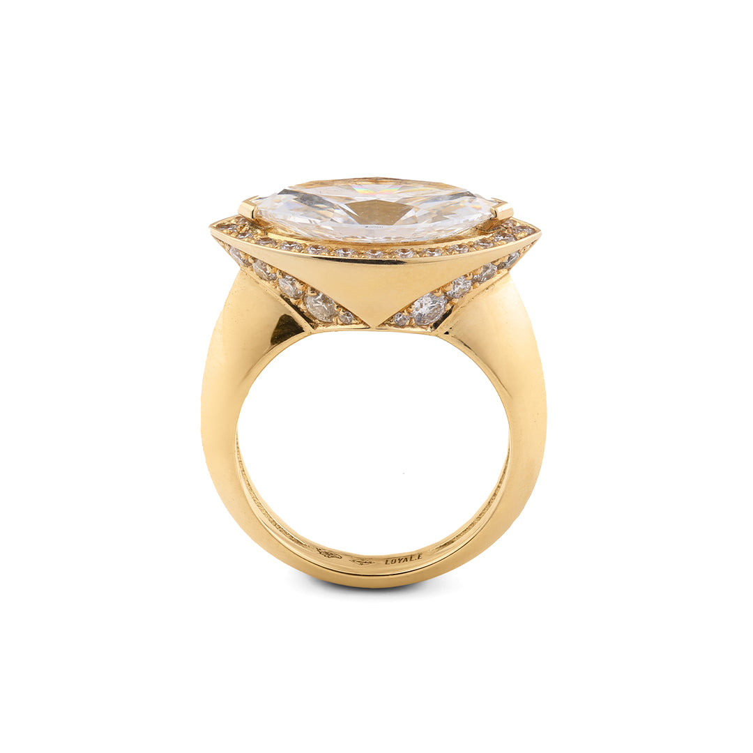 Bague La Marquise - Or jaune 18k - diamant éthique - Loyale Paris