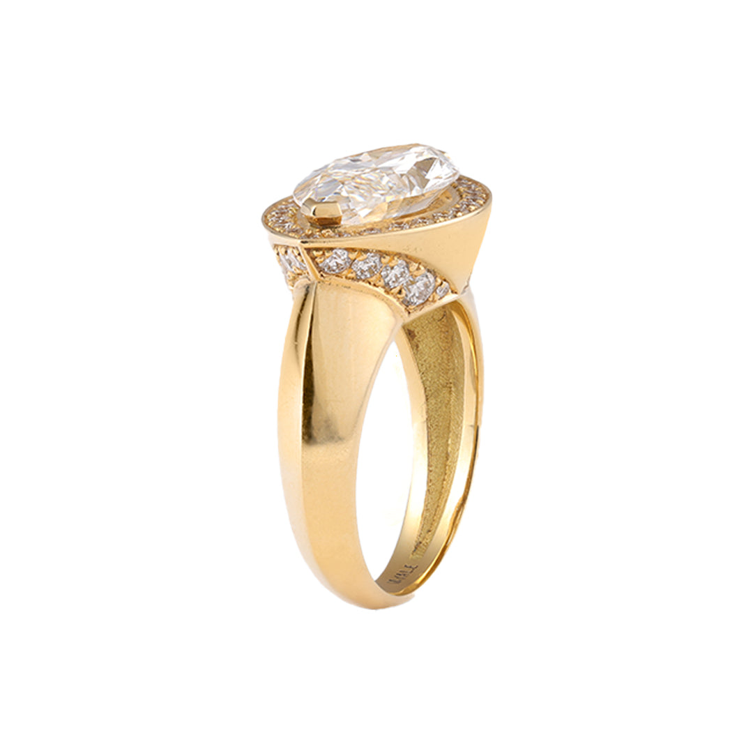 Bague La Marquise - Or jaune 18k - diamant éthique - Loyale Paris