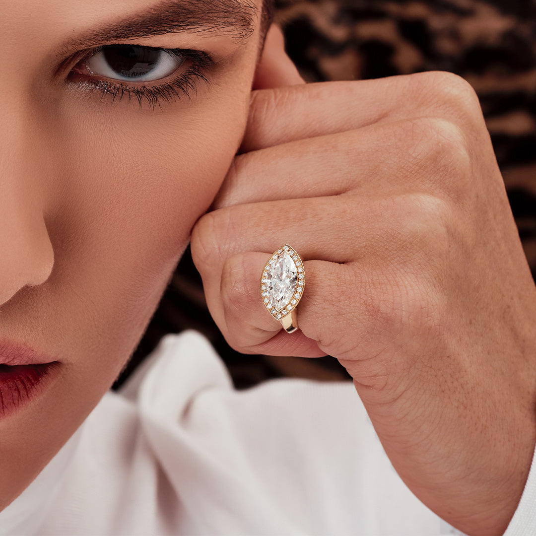 Bague La Marquise - Or jaune 18k - diamant éthique - Loyale Paris