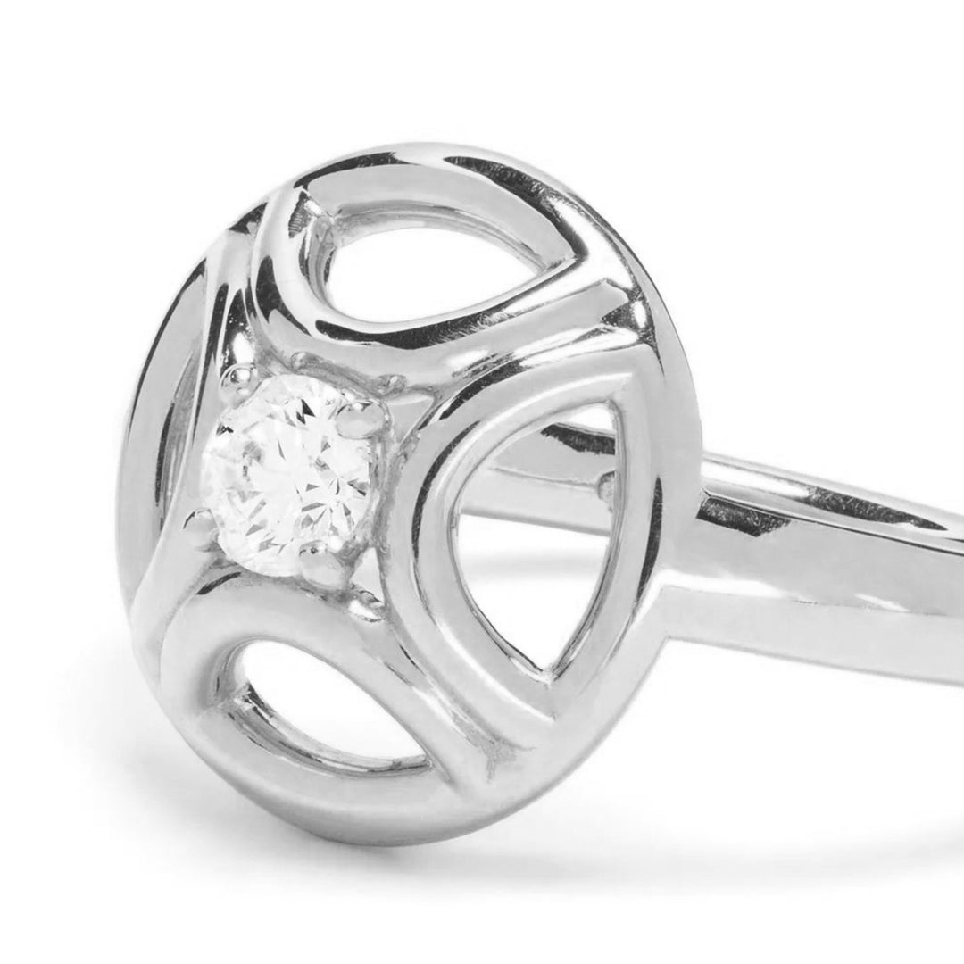 Bague Perpétuel.le 0.25ct - Or blanc 18k - diamant éthique - Loyale Paris