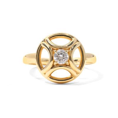 Bague Perpétuel.le 0.25ct - Or jaune 18k - diamant éthique - Loyale Paris