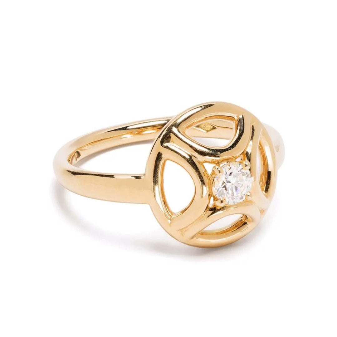 Bague Perpétuel.le 0.25ct - Or jaune 18k - diamant éthique - Loyale Paris
