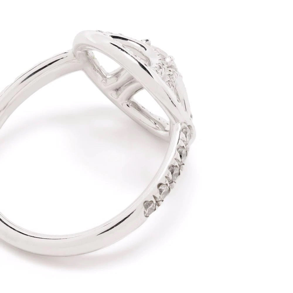 Bague Perpétuel.le 0.25ct pavée - Or blanc 18k - diamant éthique - Loyale Paris