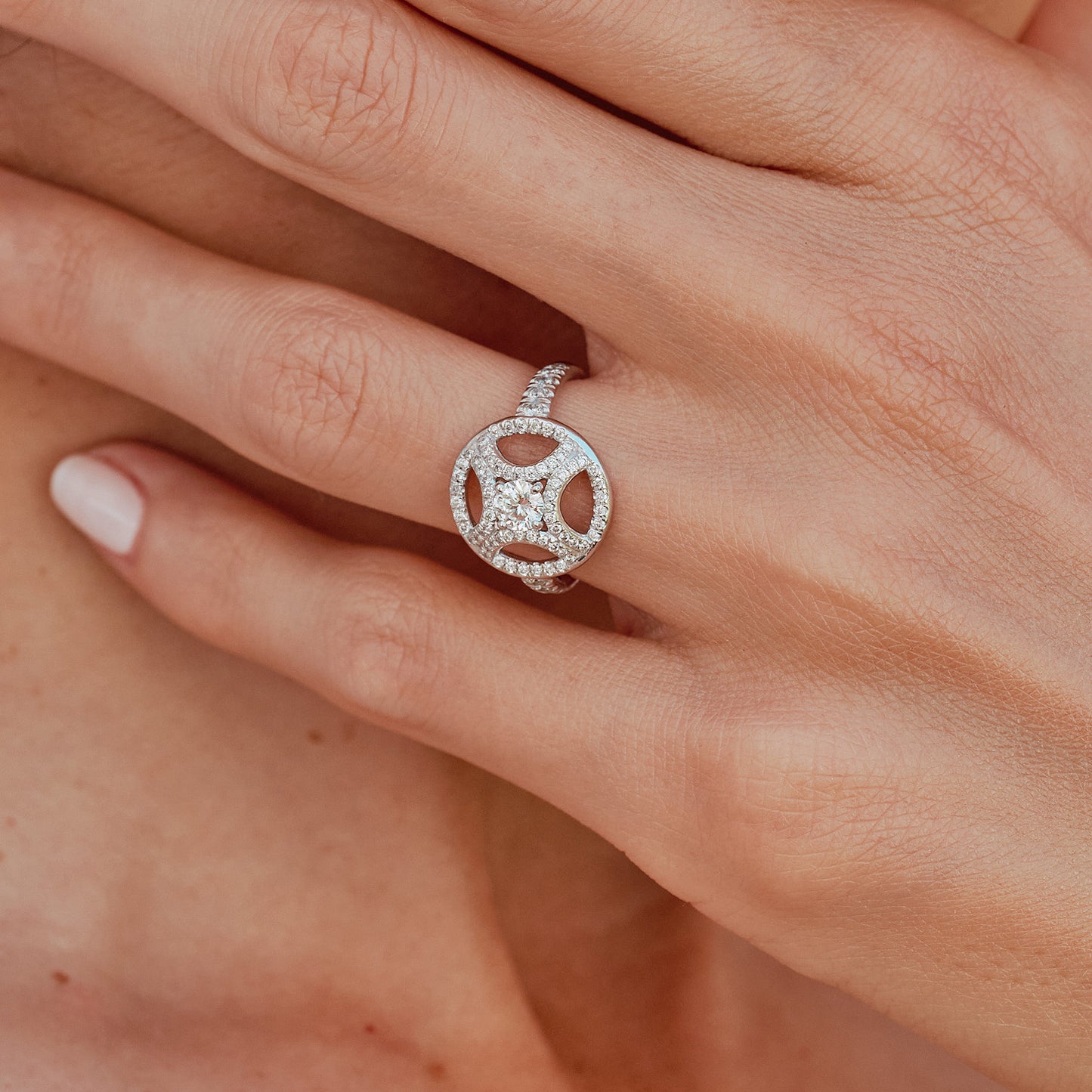 Bague Perpetuel.le 0.25ct pavée - Or blanc 18k - diamant ethique - Loyale Paris - 9