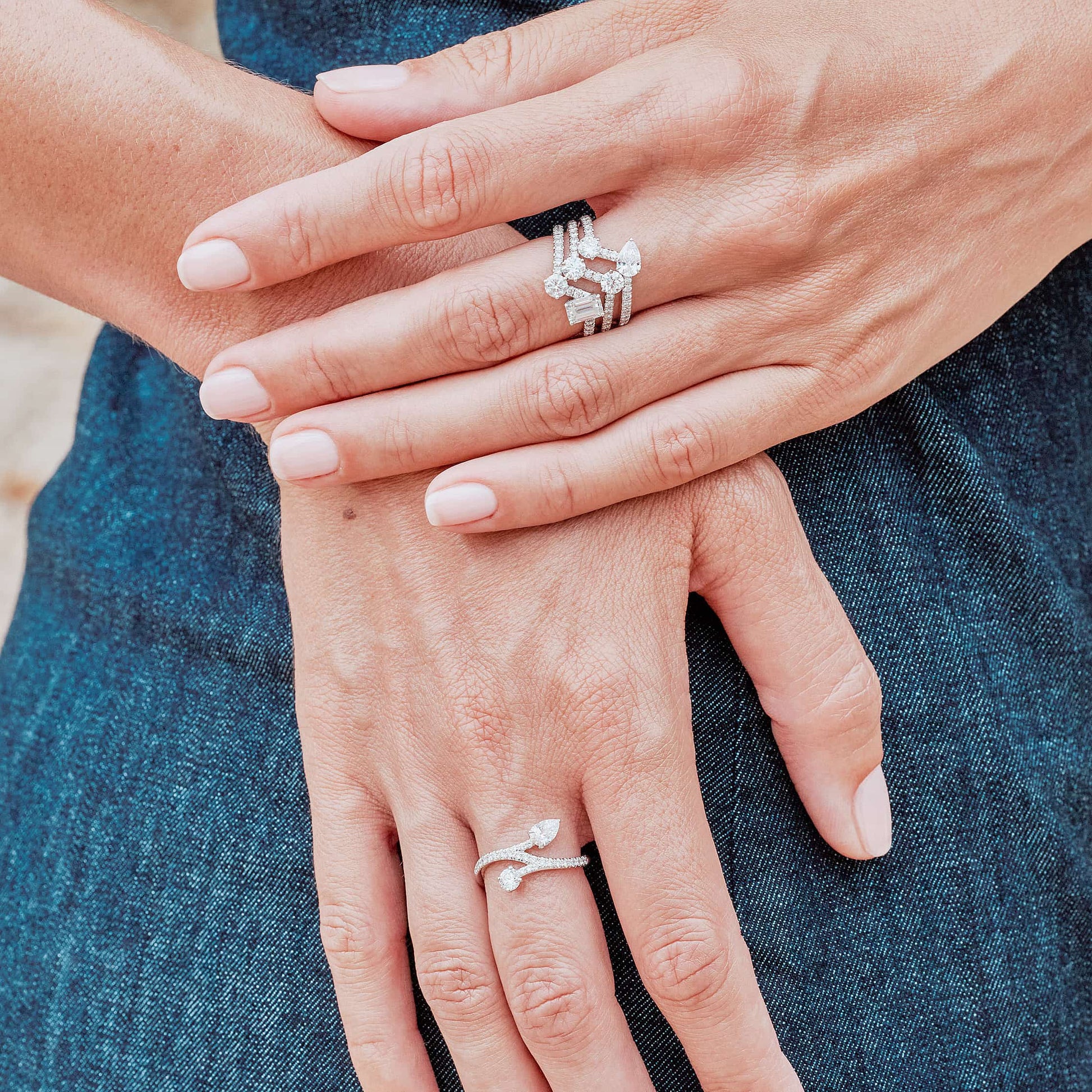 Bague Toi Moi Toujours 0.25ct 0.35ct pavée - Or blanc 18k - diamant ethique - Loyale Paris - 6