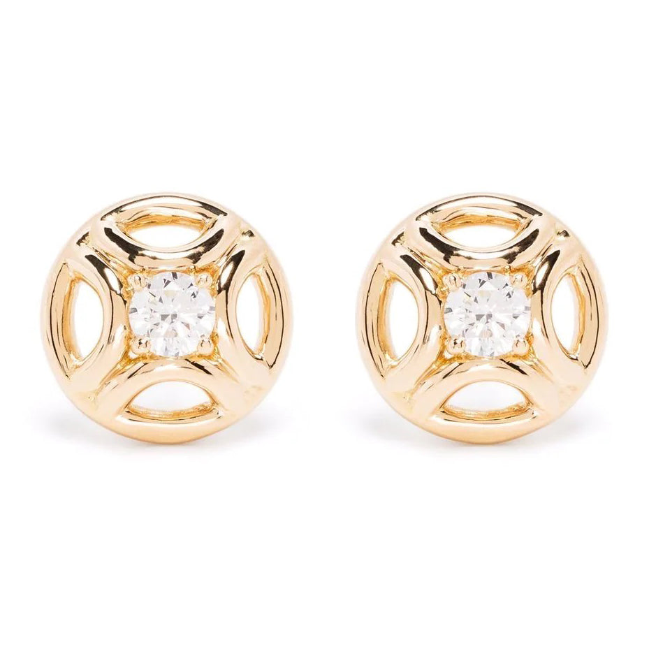 Boucles d'oreilles Perpétuel.le 0.25ct x2 - Or jaune 18k - diamant éthique - Loyale Paris