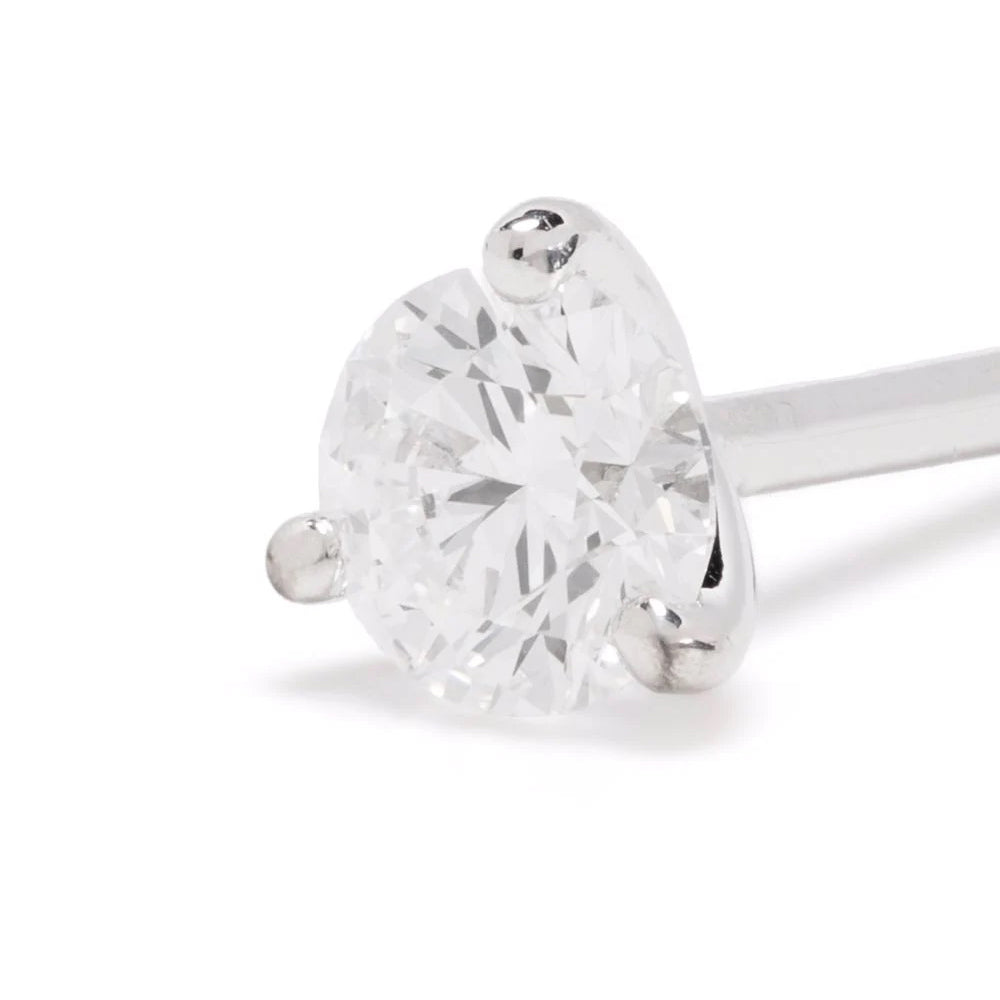 Boucles d'oreilles Pur.e 0.25ct x2 - Or blanc 18k - diamant éthique - Loyale Paris