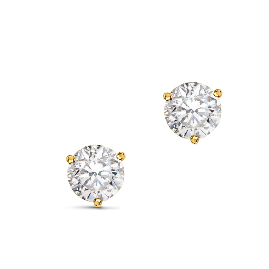 Boucles d'oreilles Pur.e 0.25ct x2 - Or jaune 18k - diamant éthique - Loyale Paris