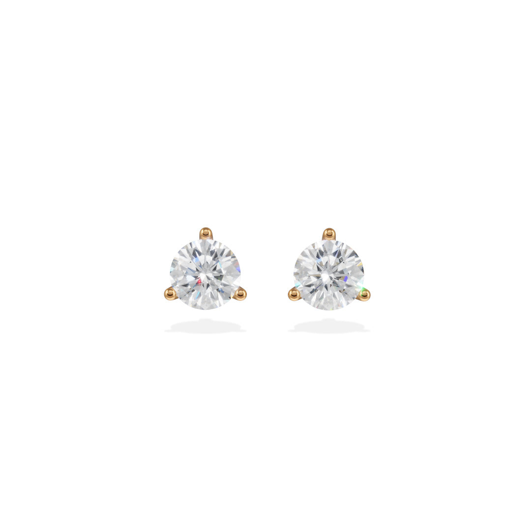 Boucles d'oreilles Pur.e 0.5ct x2 - Or jaune 18k - diamant éthique - Loyale Paris