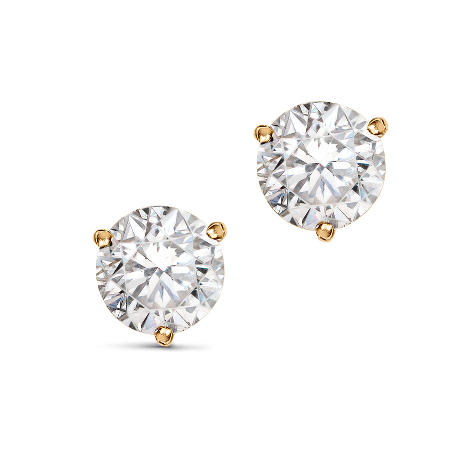 Boucles d'oreilles Pur.e 1ct x2 - Or rose 18k - diamant éthique - Loyale Paris