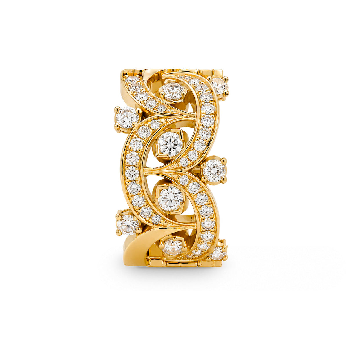 Boucles d'oreilles Étoiles Filantes en or 18 carats et diamants éthiques de la maison de joaillerie Loyal.e Paris