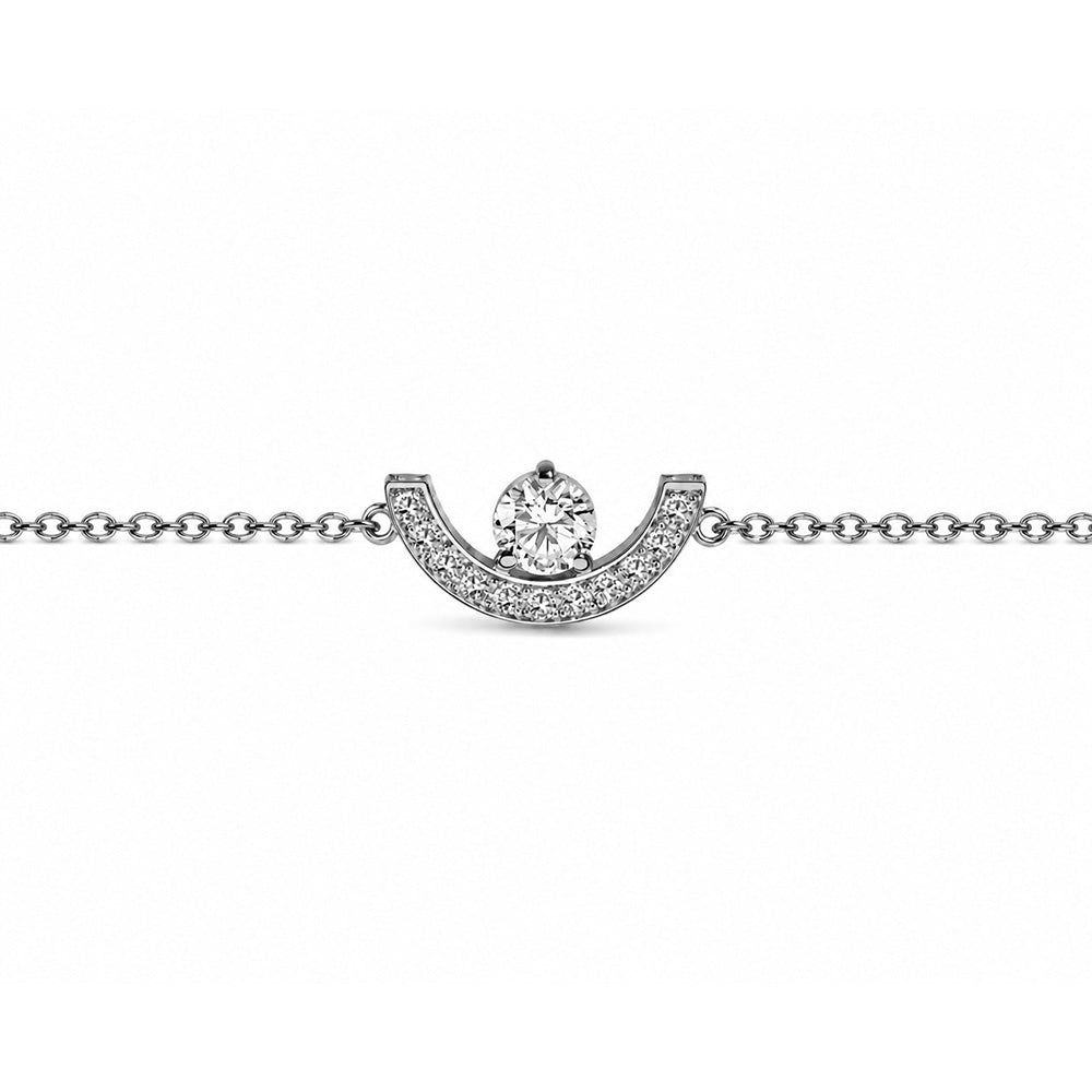 Bracelet Intrépide petit arc 0.25ct pavé