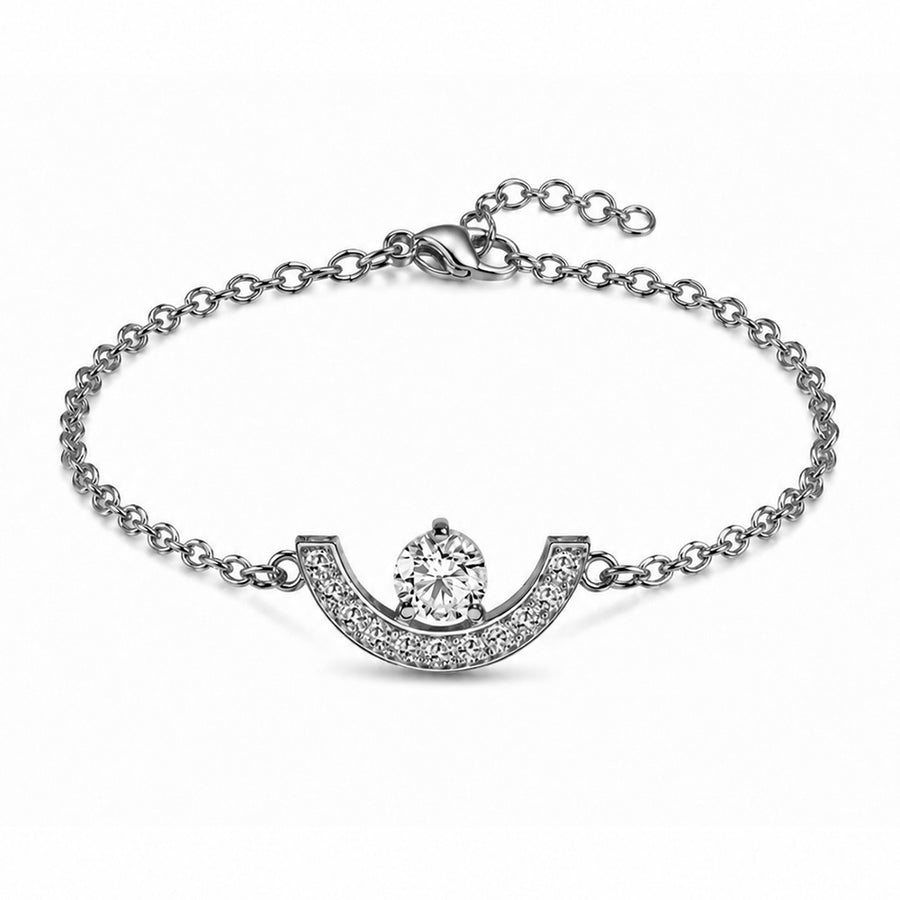 Bracelet Intrépide petit arc 0.25ct pavé