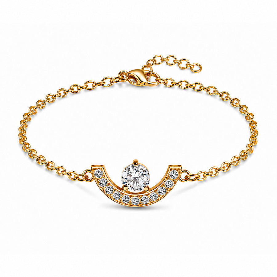 Bracelet Intrépide petit arc 0.25ct pavé