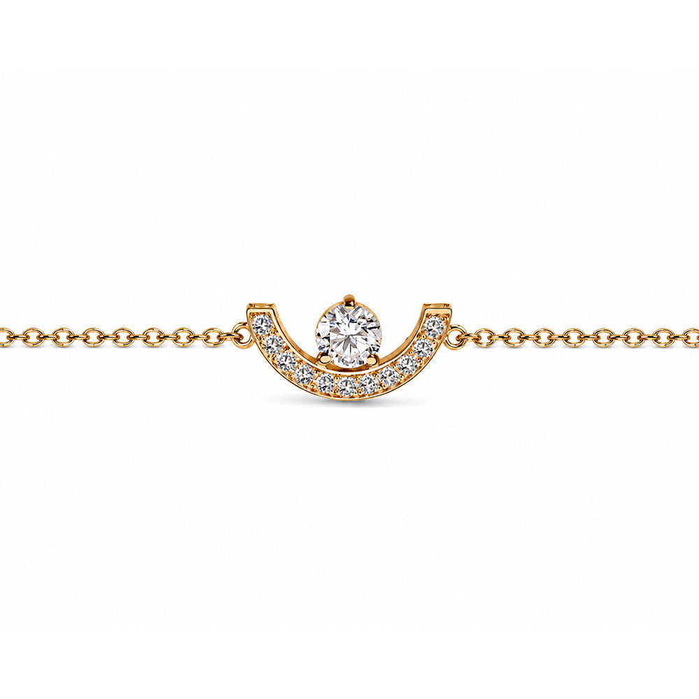 Bracelet Intrépide petit arc 0.25ct pavé
