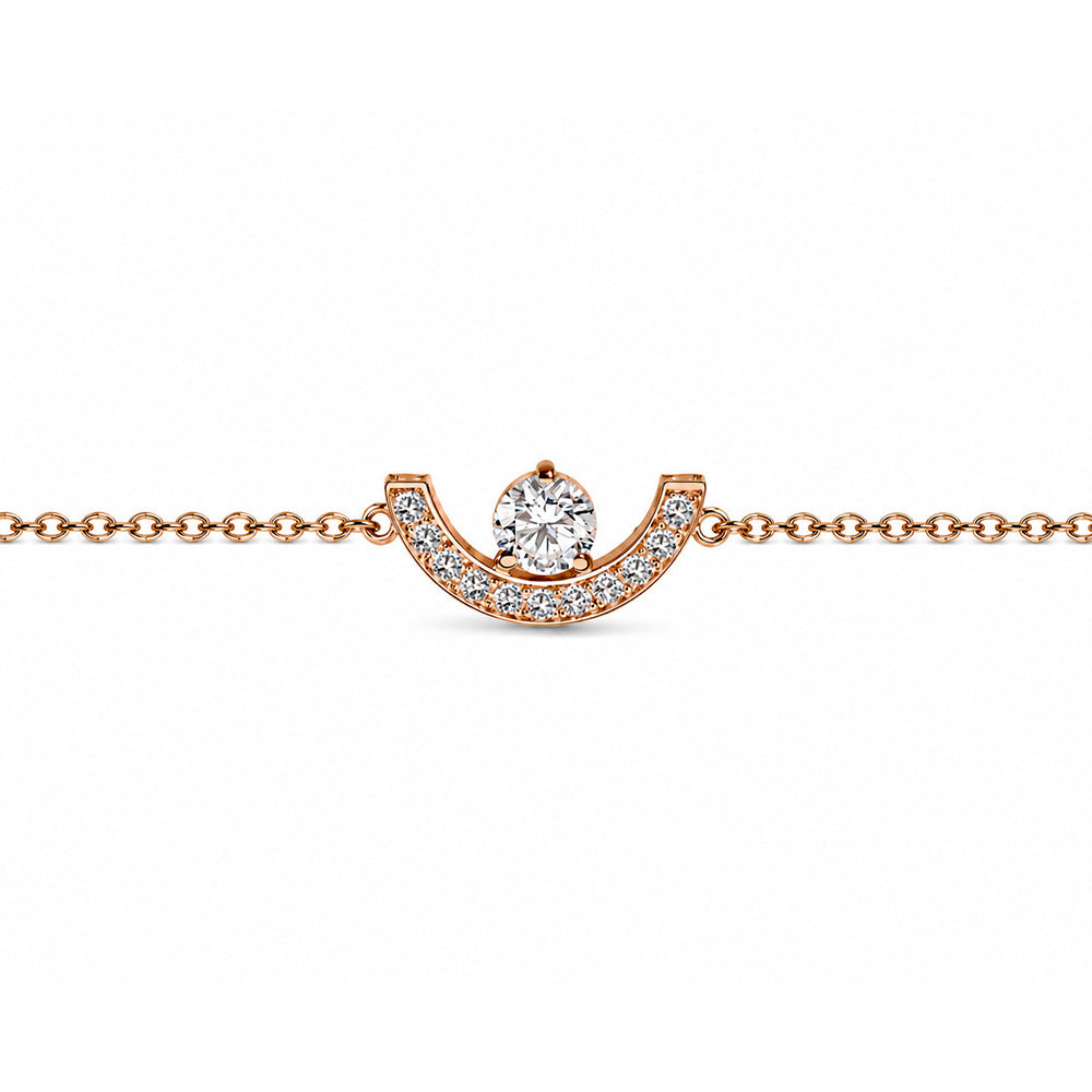 Bracelet Intrépide petit arc 0.25ct pavé