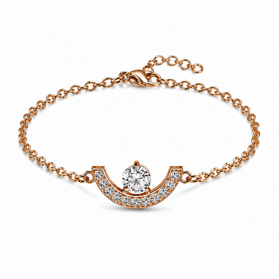 Bracelet Intrépide petit arc 0.25ct pavé