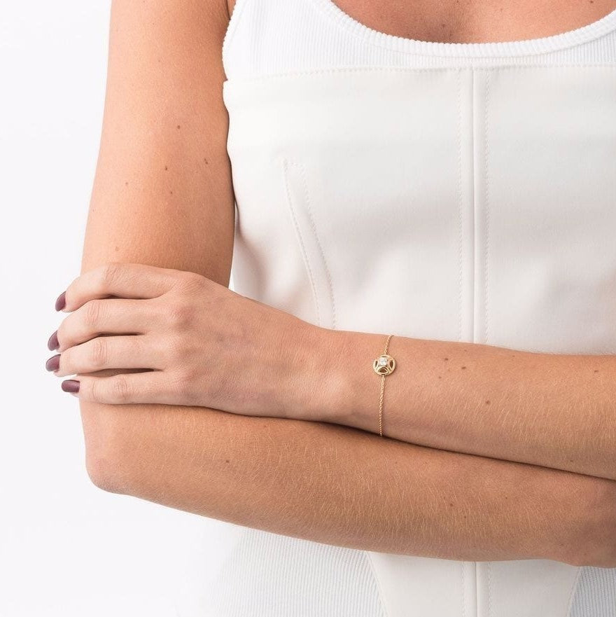 Bracelet Perpétuel.le 0.25ct - Or jaune 18k - diamant éthique - Loyale Paris