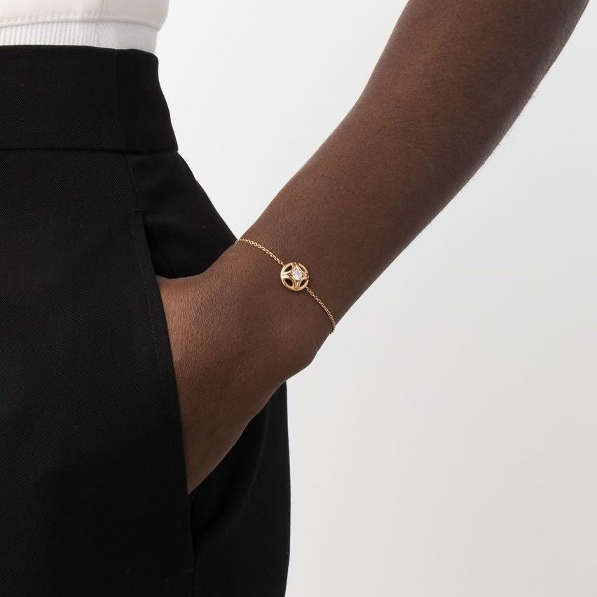 Bracelet Perpétuel.le 0.25ct - Or rose 18k - diamant éthique - Loyale Paris