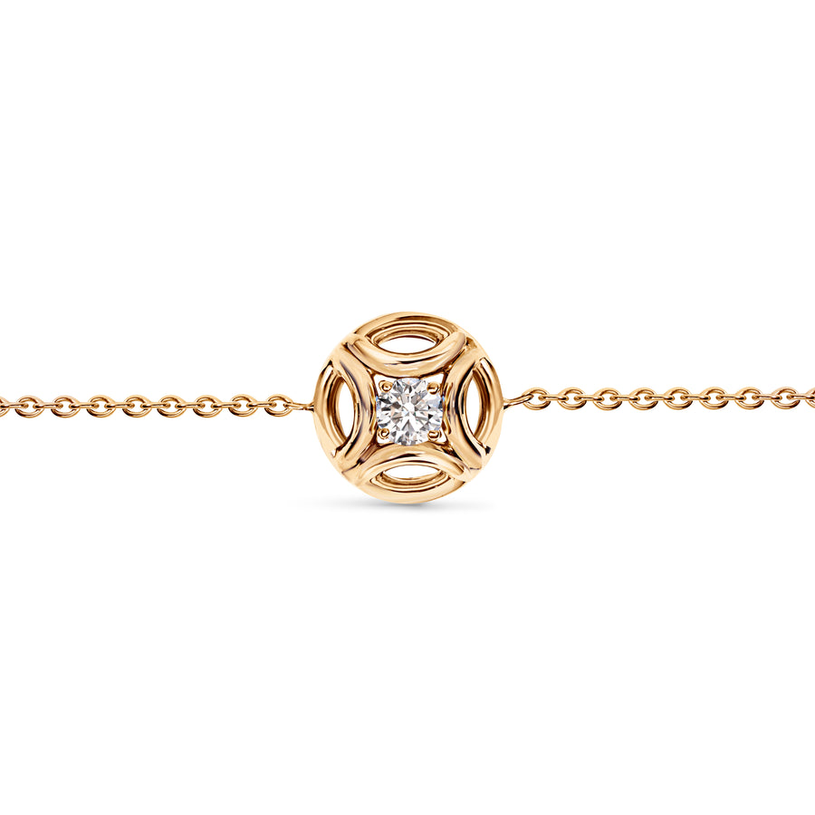 Bracelet Perpétuel.le 0.25ct - Or rose 18k - diamant éthique - Loyale Paris