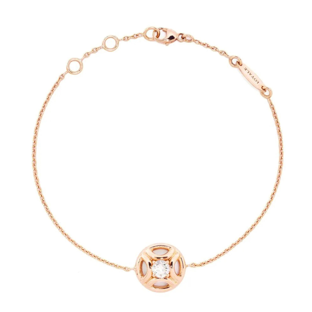 Bracelet Perpétuel.le 0.25ct - Or rose 18k - diamant éthique - Loyale Paris