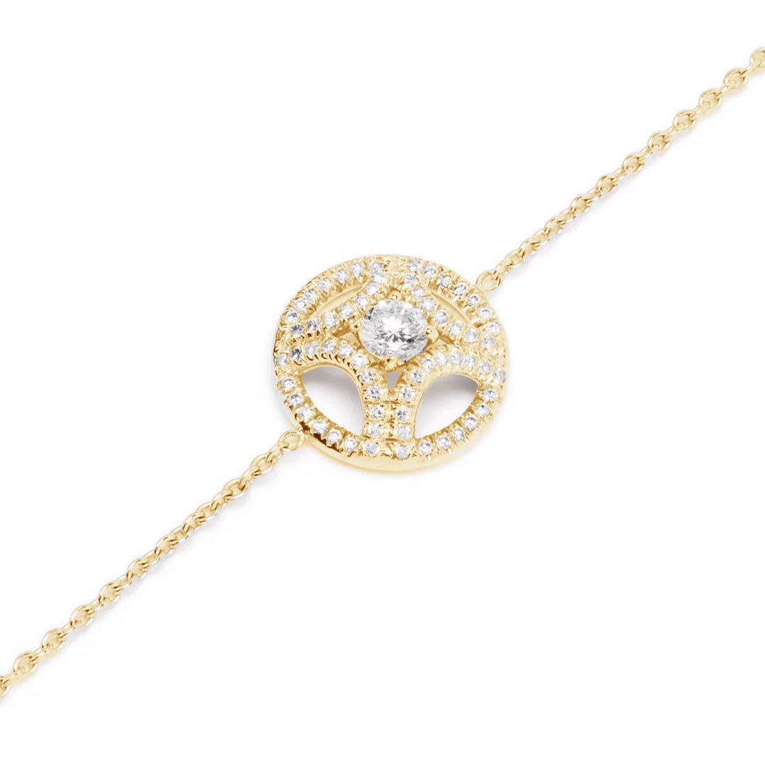 Bracelet Perpétuel.le 0.25ct pavé - Or jaune 18k - diamant éthique - Loyale Paris