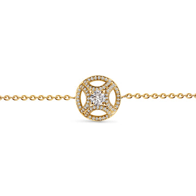 Bracelet Perpétuel.le 0.25ct pavé - Or jaune 18k - diamant éthique - Loyale Paris