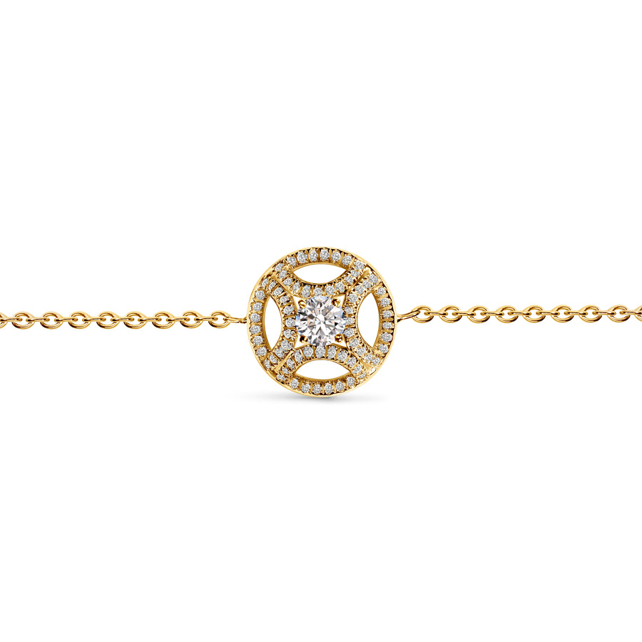 Bracelet Perpétuel.le 0.25ct pavé - Or jaune 18k - diamant éthique - Loyale Paris