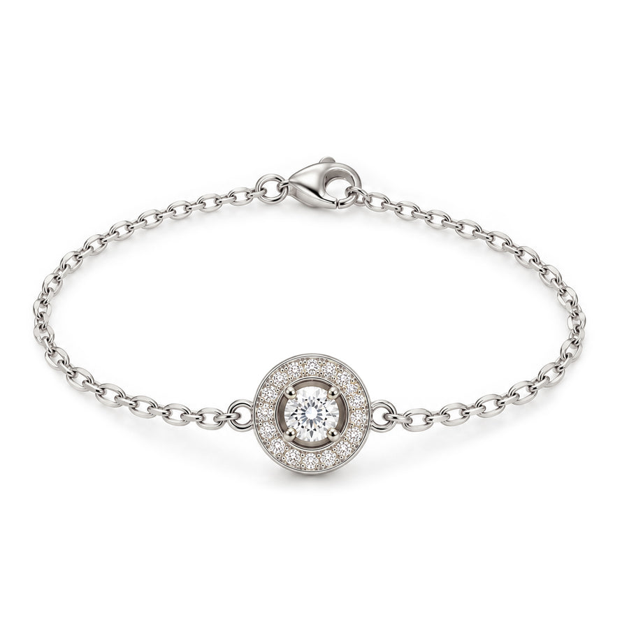 Bracelet Rayons Mini Or blanc 18k diamant ethique Talisman Loyale Paris