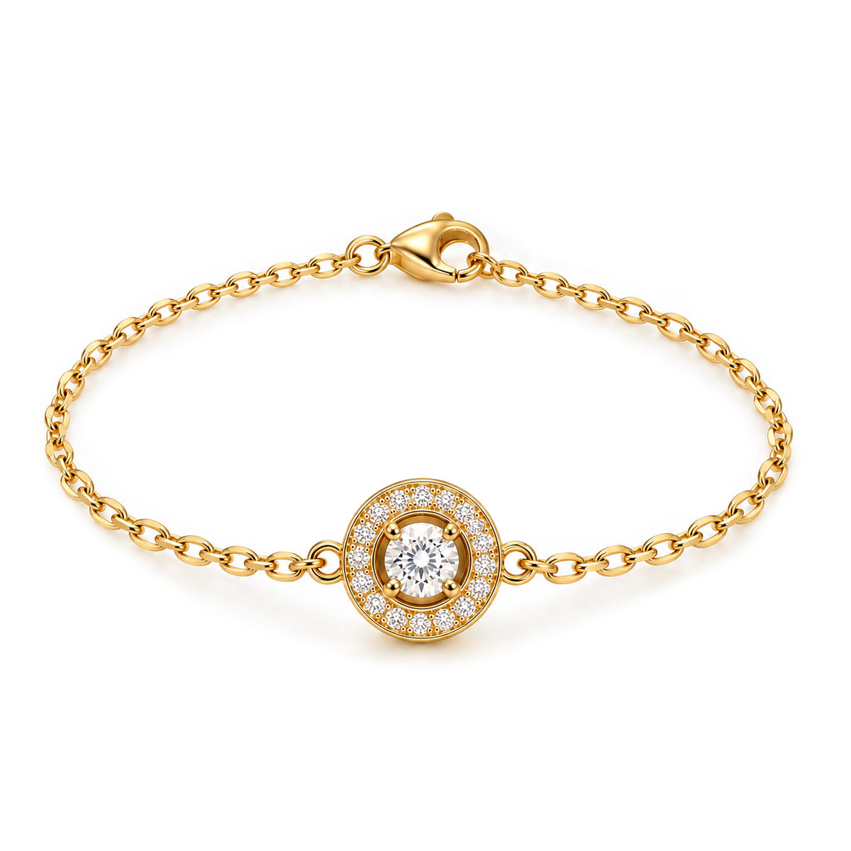 Bracelet Rayons Mini Or jaune 18k diamant ethique Talisman Loyale Paris
