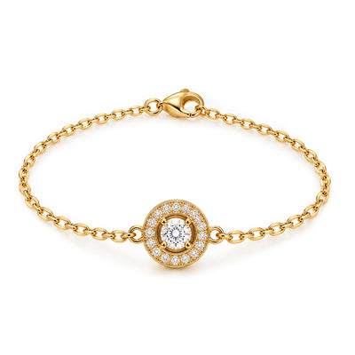 Bracelet Rayons Mini Or jaune 18k diamant ethique Talisman Loyale Paris
